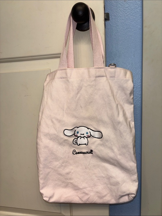 Sanrio Handbags - Sanrio Cinnamoroll Pink Canvas  Tote convertible strap shoulder crossbody